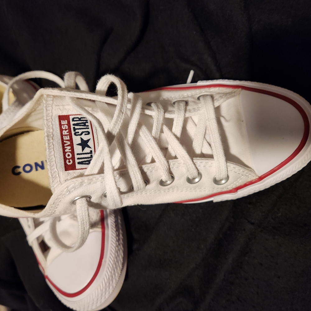 Converse White and Red Sneakers